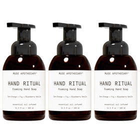 Muse Apothecary front packaging showing Cara Orange Fig Blackberry Vanilla scent and benefits