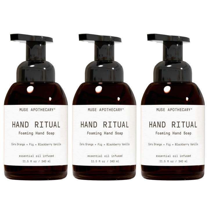 Muse Apothecary front packaging showing Cara Orange Fig Blackberry Vanilla scent and benefits