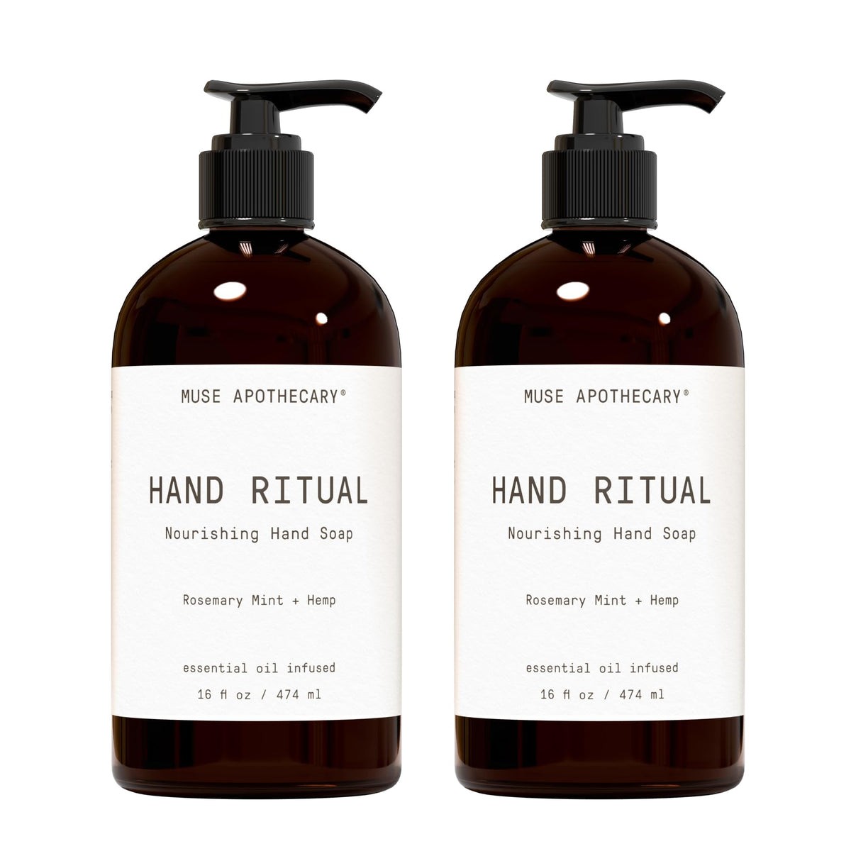 Muse Apothecary front packaging showing rosemary mint hemp scent and benefits