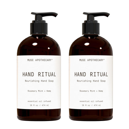Muse Apothecary front packaging showing rosemary mint hemp scent and benefits