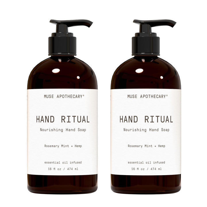 Muse Apothecary front packaging showing rosemary mint hemp scent and benefits