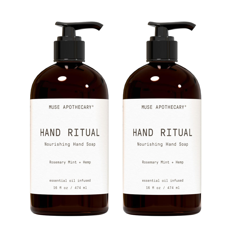 Muse Apothecary front packaging showing rosemary mint hemp scent and benefits