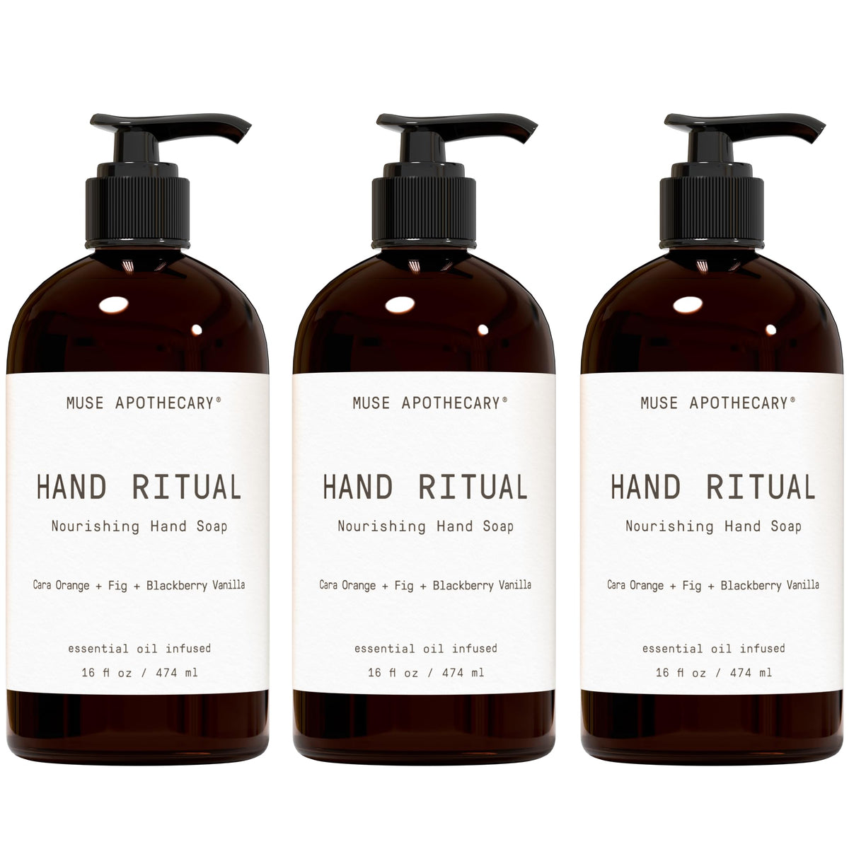 Muse Apothecary front packaging showing bottle and scent, communicates premium quality