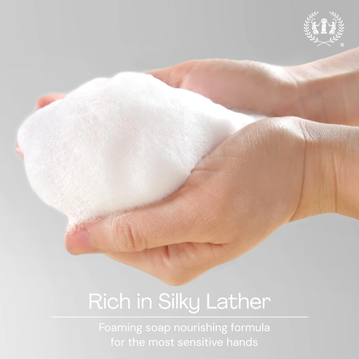 Muse Apothecary close-up foam texture showing creamy lather and gentle cleanse