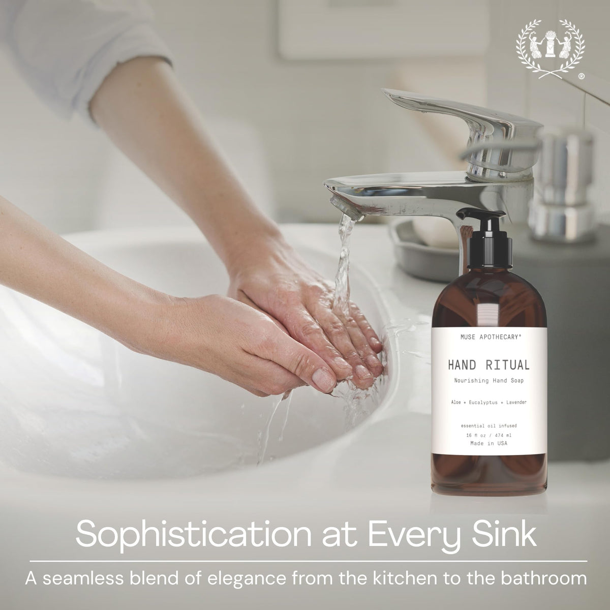 Muse Apothecary two-pack styled as gift to emphasize presentable quality