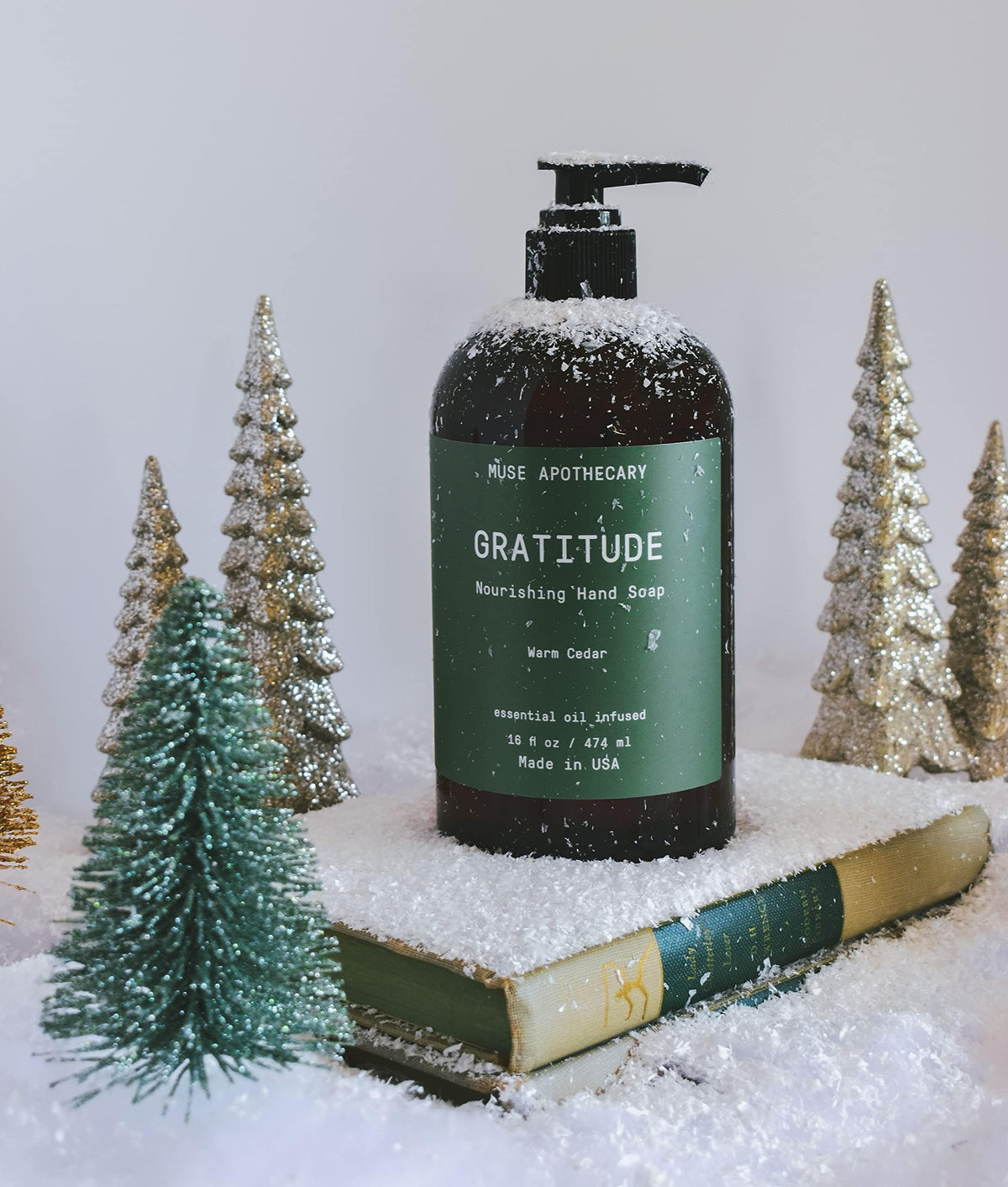 Muse Apothecary foamy lather closeup showing rich cleansing and softness