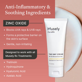 Musely dispensing cream from tube to demonstrate easy application