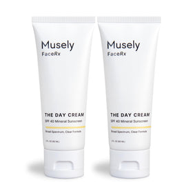 Musely front packaging showing clear SPF 40 and clinical benefits