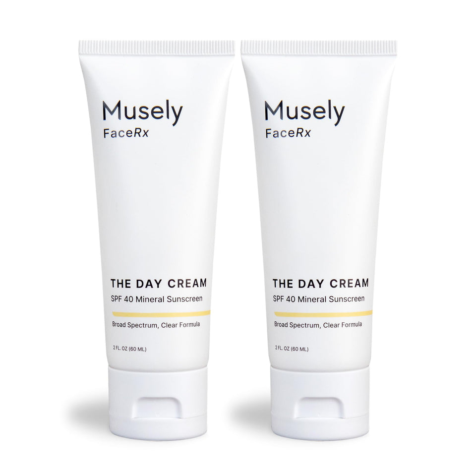 Musely front packaging showing clear SPF 40 and clinical benefits