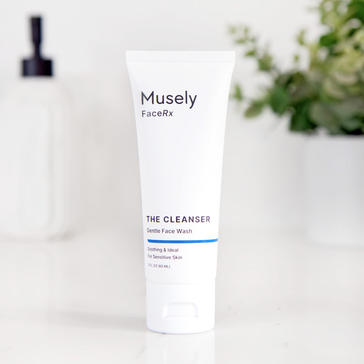 Musely product label close-up highlighting mineral SPF 40 and water resistance