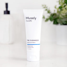 Musely product label close-up highlighting mineral SPF 40 and water resistance