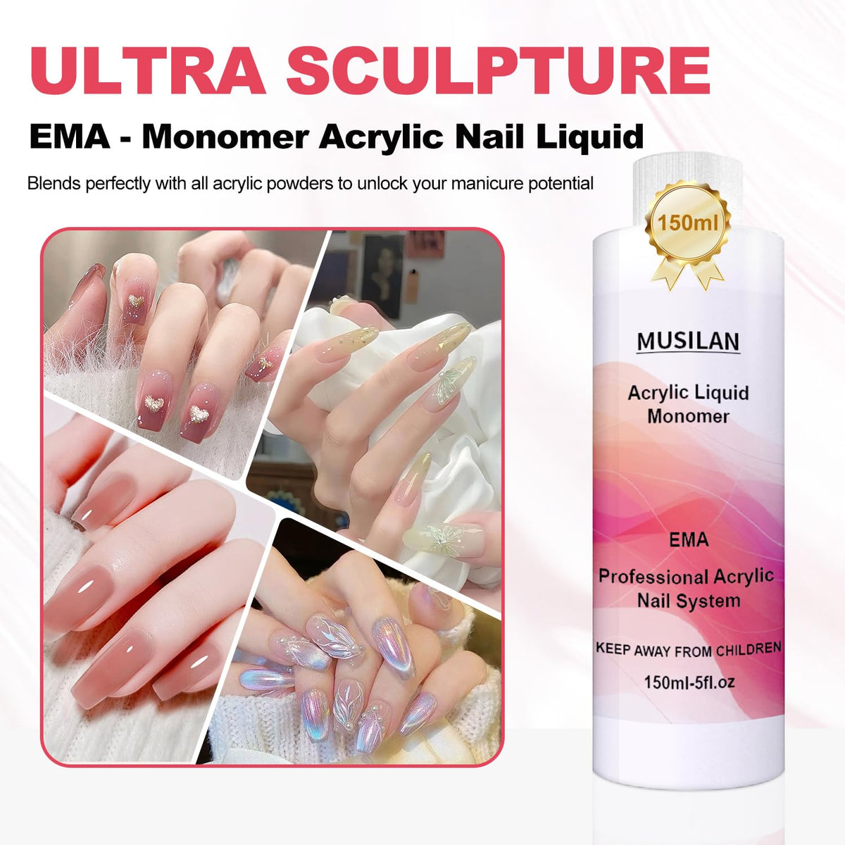 MUSILAN monomer droplet texture highlighting smooth workability benefit