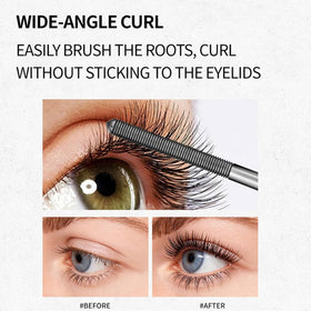 Musizlee before and after lashes comparison displaying lifted, lengthened effect