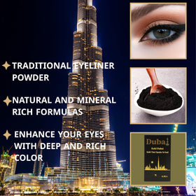 Musk AL tahara kohl applied to eyelid illustrating dramatic, long-lasting definition
