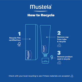 Mustela family using cream at changing table illustrating everyday practical use