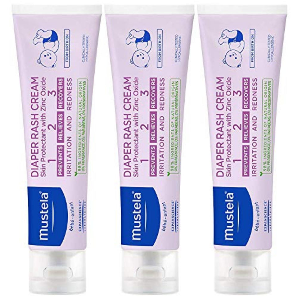 Mustela front packaging of Diaper Rash Cream showing clear product branding and benefits