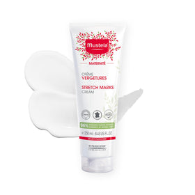 Mustela front tube packaging showing product label and size for clear identification and trust
