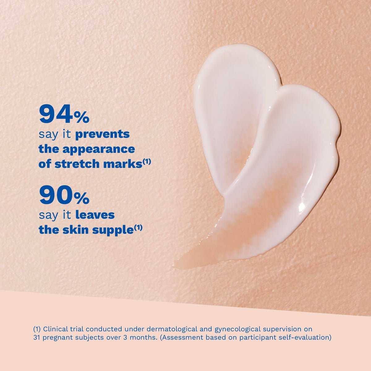 Mustela label close-up highlighting organic COSMOS certification and safety