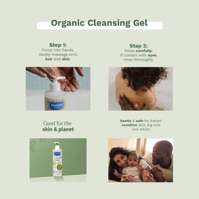 Mustela size scale next to toys showing 13.52 fl oz capacity