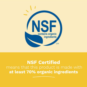 Mustela stick ingredient label highlighting 70% organic ingredients and hydration