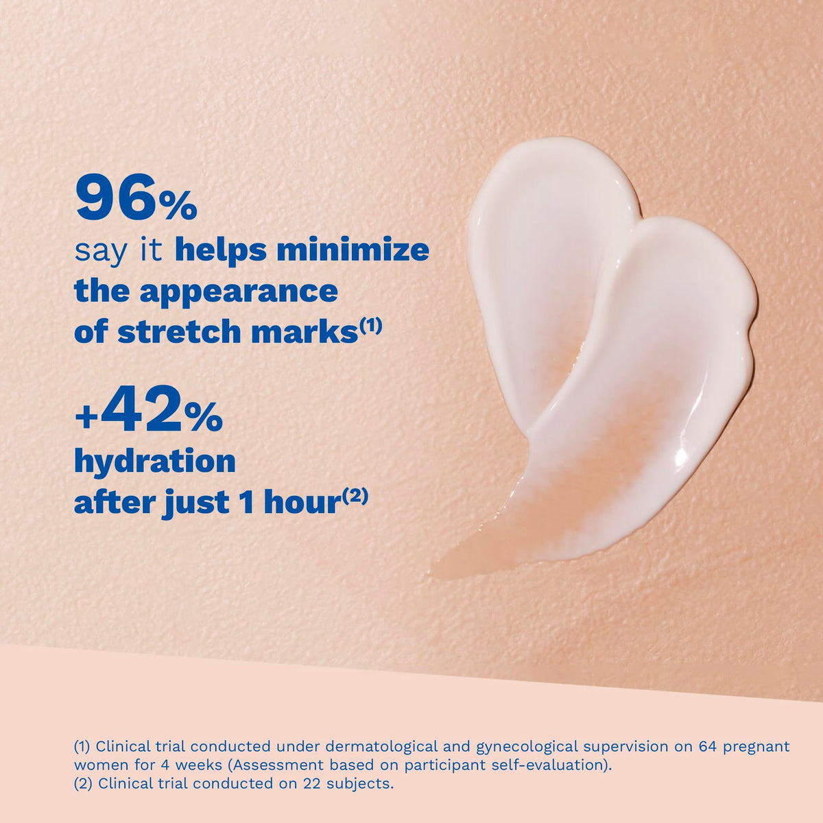 Mustela cream texture close-up highlighting fast absorption and smoothness