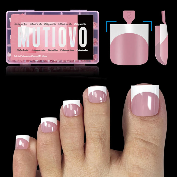 MUTIOVO front packaging showing berry pink French tips and kit benefits