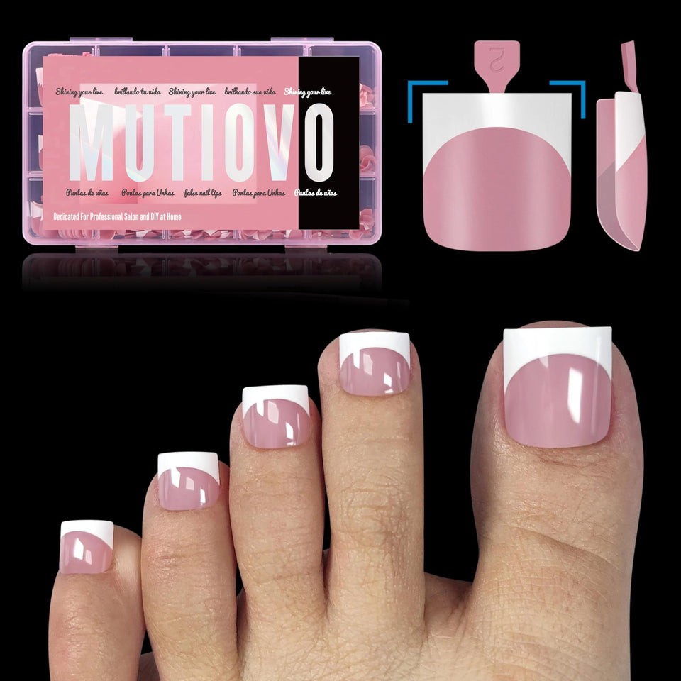 MUTIOVO front packaging showing berry pink French tips and kit benefits