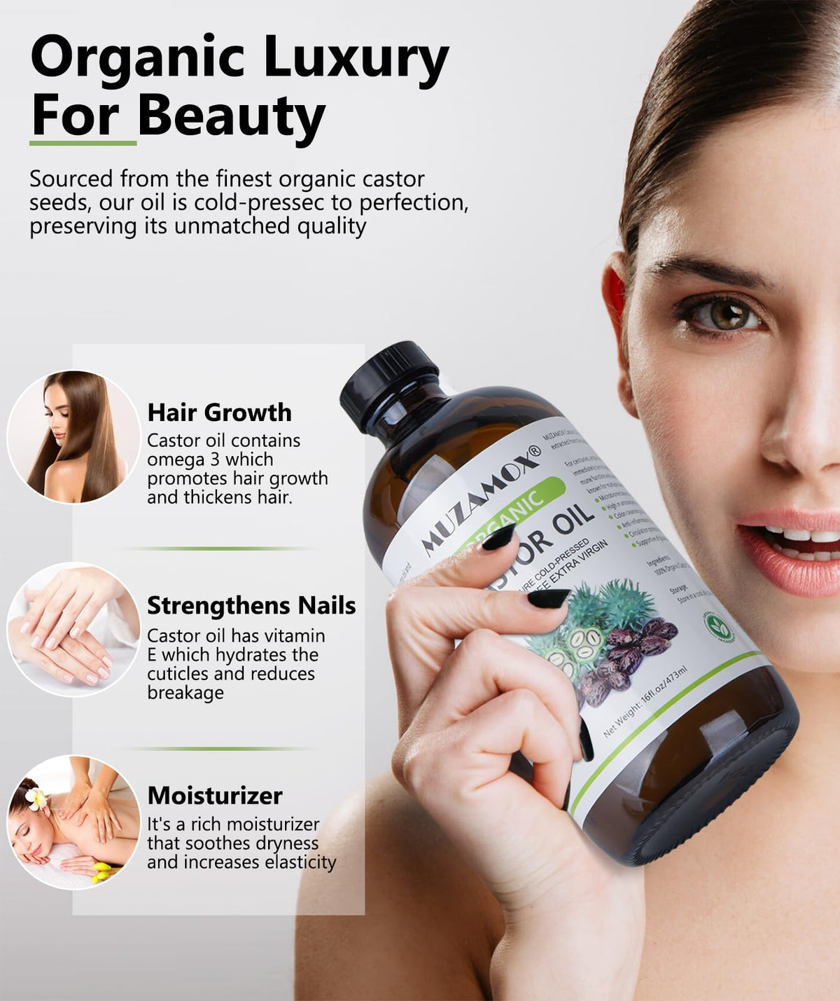 MUZAMOX bottle size comparison next to hand conveying portion control
