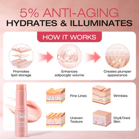 MWTTNM PDRN Pink Collagen applied to face and neck, demonstrating targeted hydration benefits