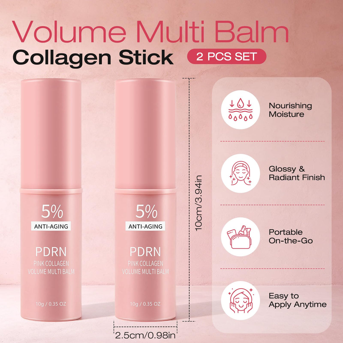 MWTTNM PDRN Pink Collagen in a travel bag, presenting easy portability for on-the-go care