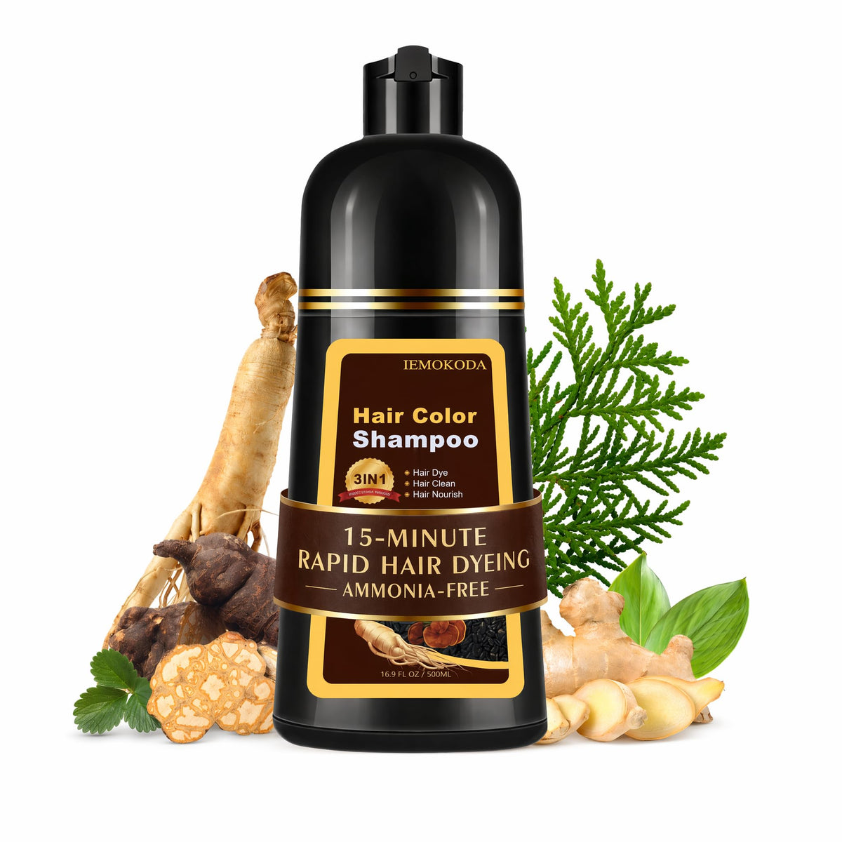 Mxvbaty front packaging showing 500ml bottle and dark coffee color benefit
