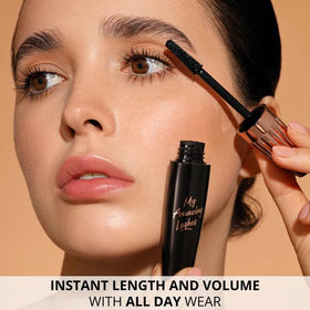 My Amazing Lashes scale photo next to coin showing compact size for easy handling