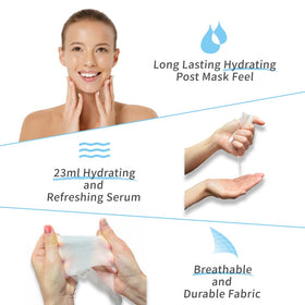 My Beauty Diary mask placed in hand demonstrating thin fit and easy application