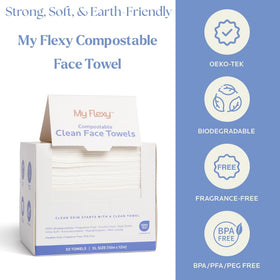 My Flexy single folded towel displaying large size and soft foldability