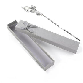 MYAYD hairpin beside ruler showing 20cm length for correct scale and visibility