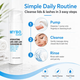 Myboclean label ingredients detail showing Manuka Honey and aloe benefits
