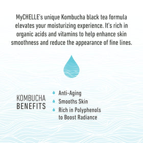 MyChelle ingredient kombucha black tea highlighting antioxidant support
