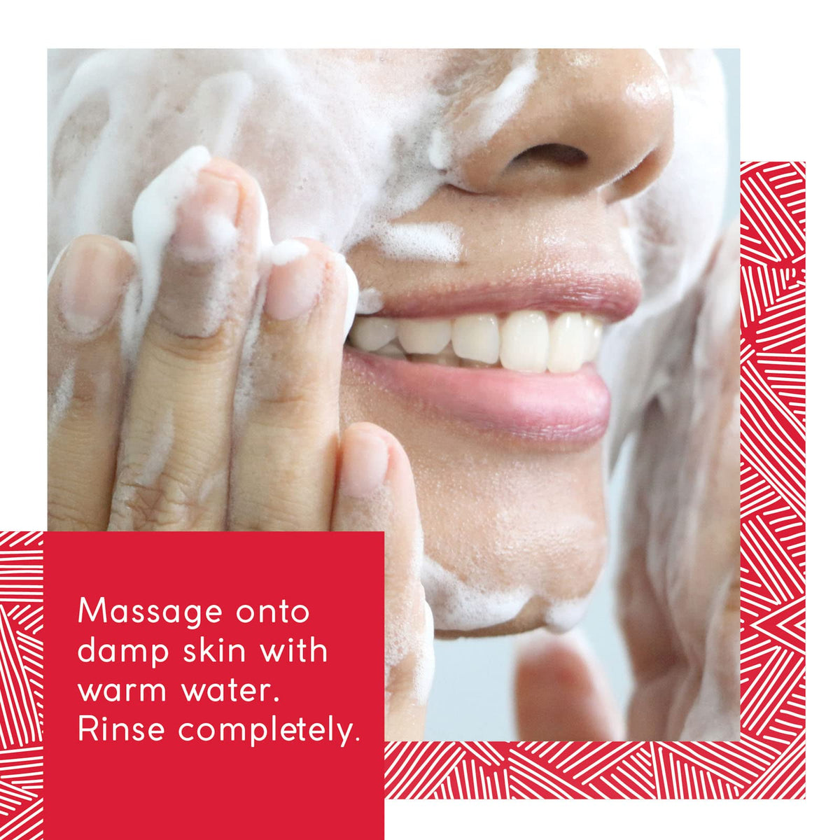 MyChelle cleanser texture with pumpkin seed oil droplets, conveys moisturizing exfoliation benefit