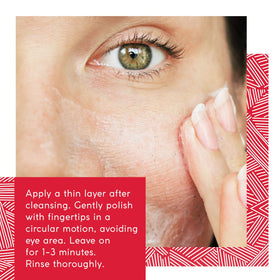 MyChelle close-up texture revealing gentle fruit-derived exfoliant