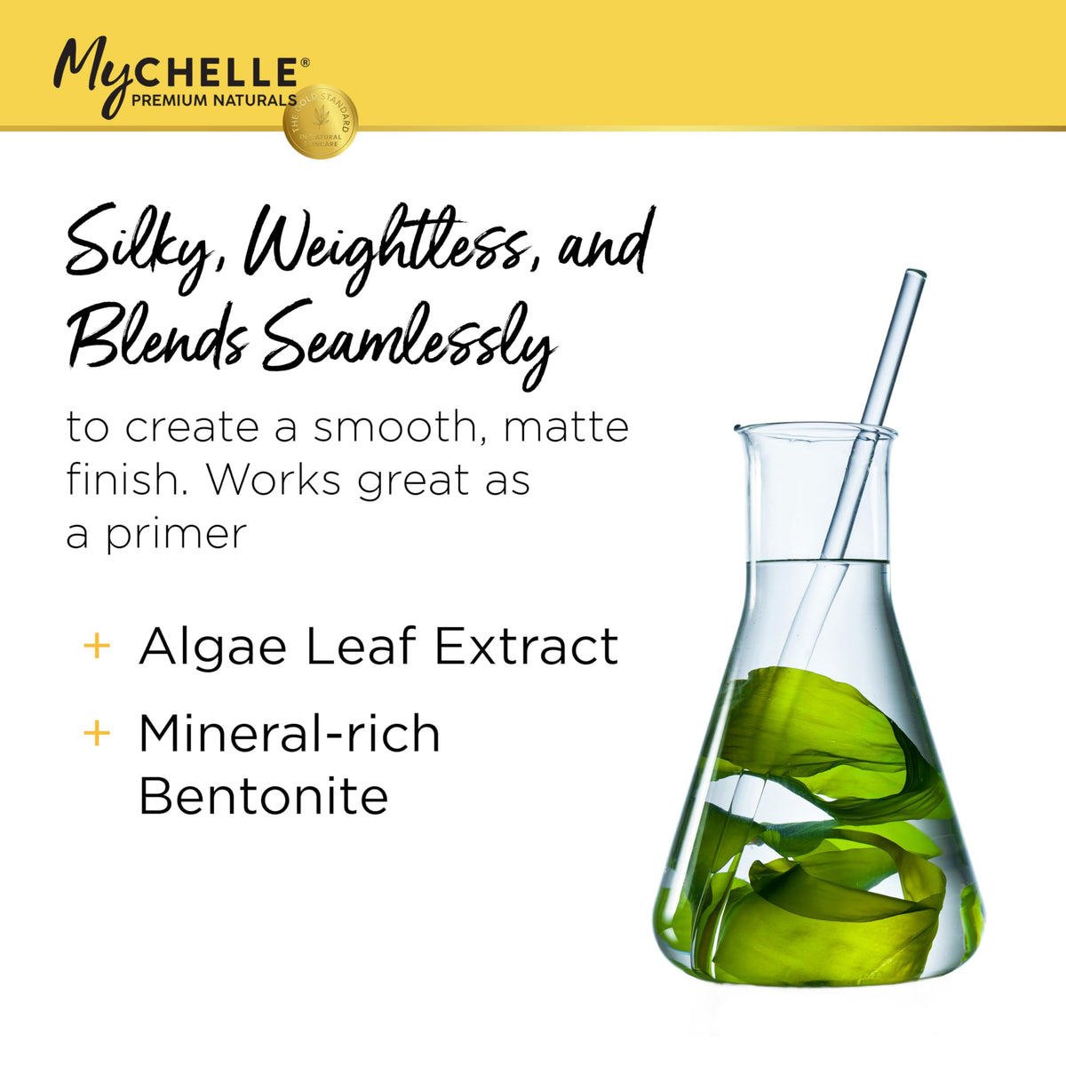 MyChelle close-up texture of liquid zinc formula demonstrating matte finish