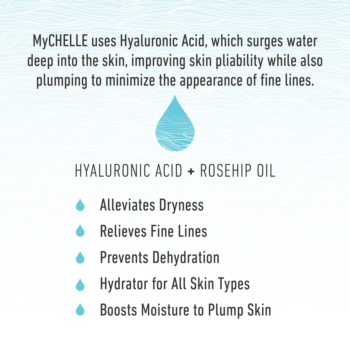 MyChelle close-up of serum texture showing lightweight, fast-absorbing finish