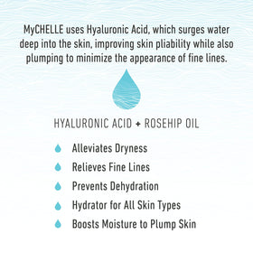 MyChelle close-up of serum texture showing lightweight, fast-absorbing finish