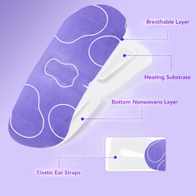 MYEBONG masks packed in travel bag portraying portable eye relief for journeys