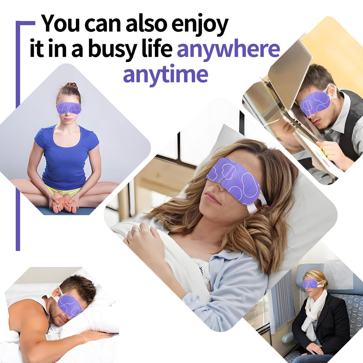 MYEBONG lavender-scented mask contents displayed to suggest calming aroma