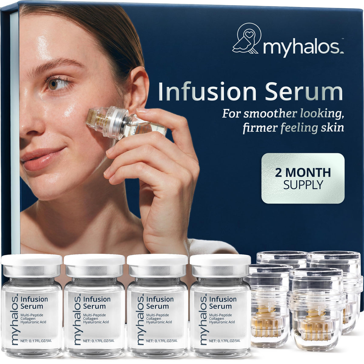 myhalos front packaging showing kit and benefits for at-home treatments