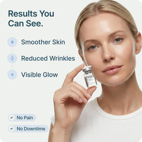 myhalos vial attachment detail showing no-waste direct serum connection