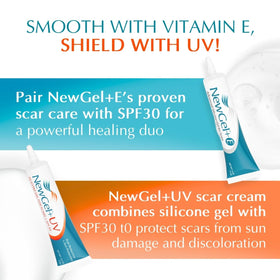 MyNewGel plus beside coin size comparison showing 15g travel-friendly benefit