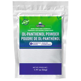 MYOC DL-Panthenol front packaging showing product name and net weight