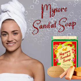 Mysore Sandal bars stacked to show size and travel-friendly scale
