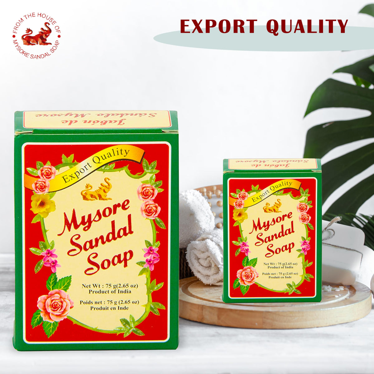 Mysore Sandal label close-up showing sandalwood oil and ingredient clarity